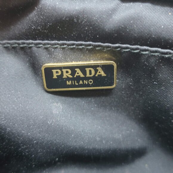 Prada Tessuto Mini Camera Crossbody Bag Black Nylon & Saffiano Leather Clutch - Picture 13 of 15